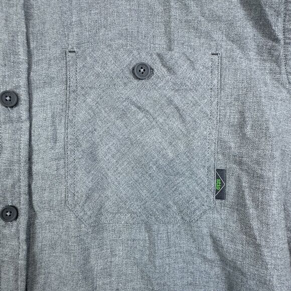 Stio Shirt Mens 2XL Gray MITER Lightweight Flannel Button Up Long Sleeve Shirt - Picture 6 of 12